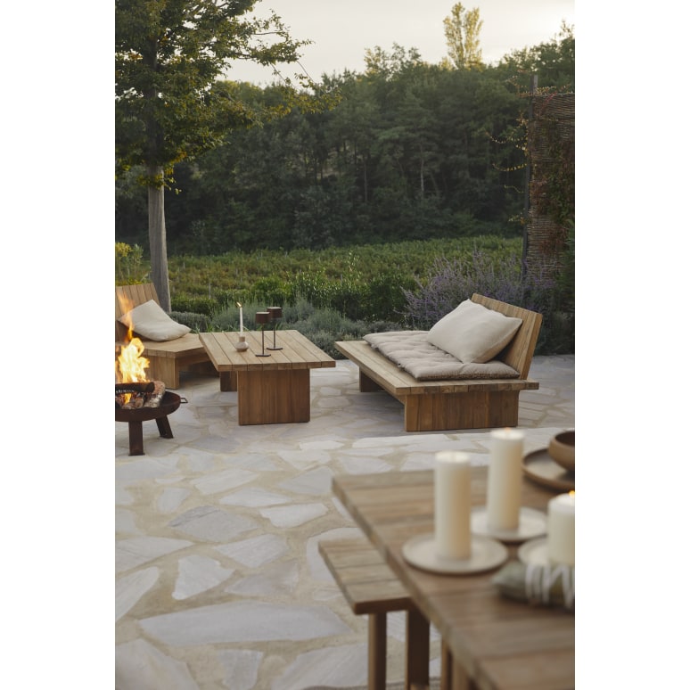 Joaquin - Garden bench in reclaimed solid teak