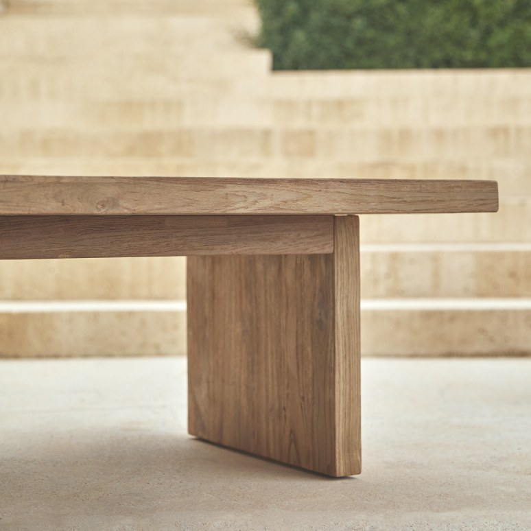 Joaquin - Lage tuintafel van gerecycled massief teak