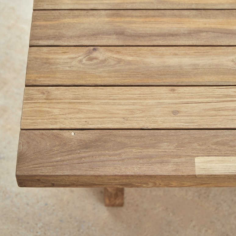 Joaquin - Outdoor coffee table in recycled solid teak wood