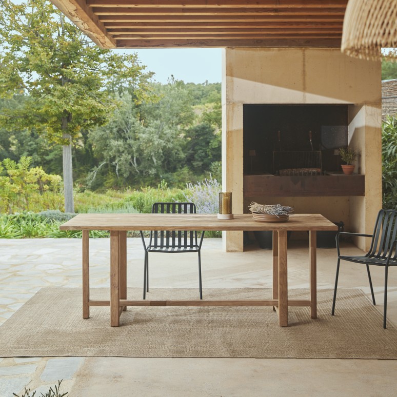 Antonia - Recycled solid teak garden table, seats 6-8 people