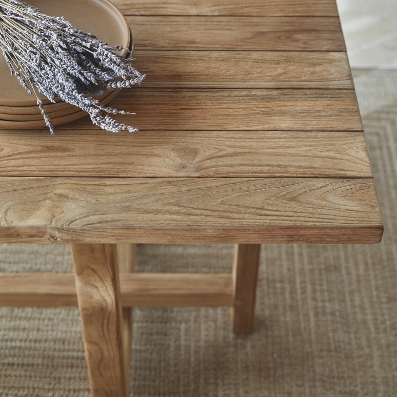 Antonia - Recycled solid teak garden table, seats 6-8 people