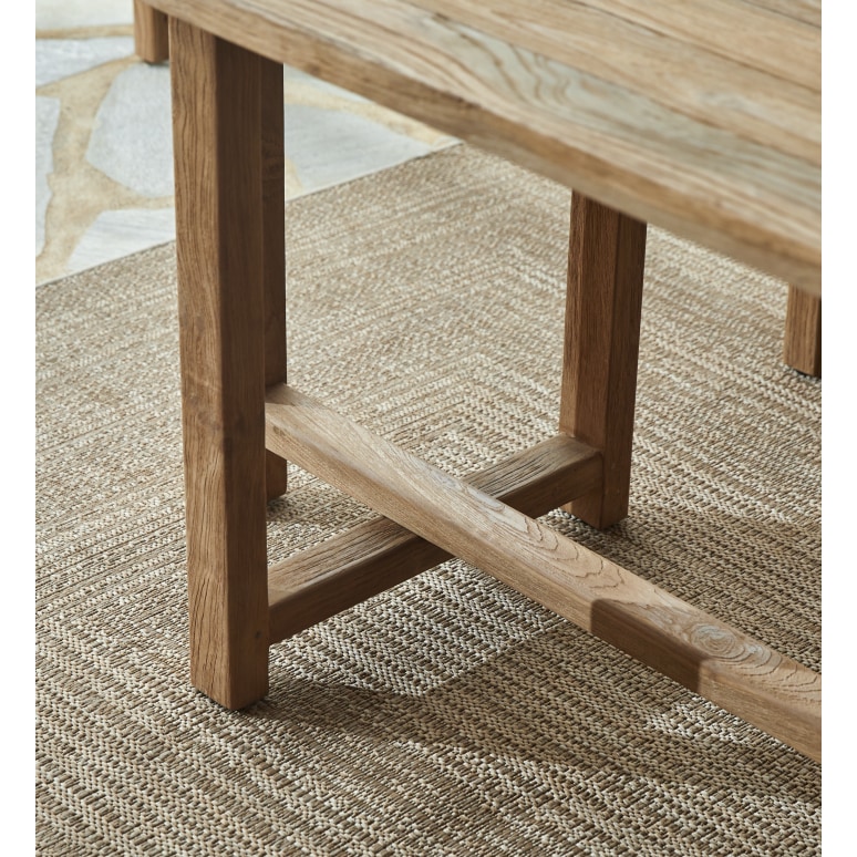 Antonia - Tuintafel van gerecycled massief teakhout voor 6/8 personen