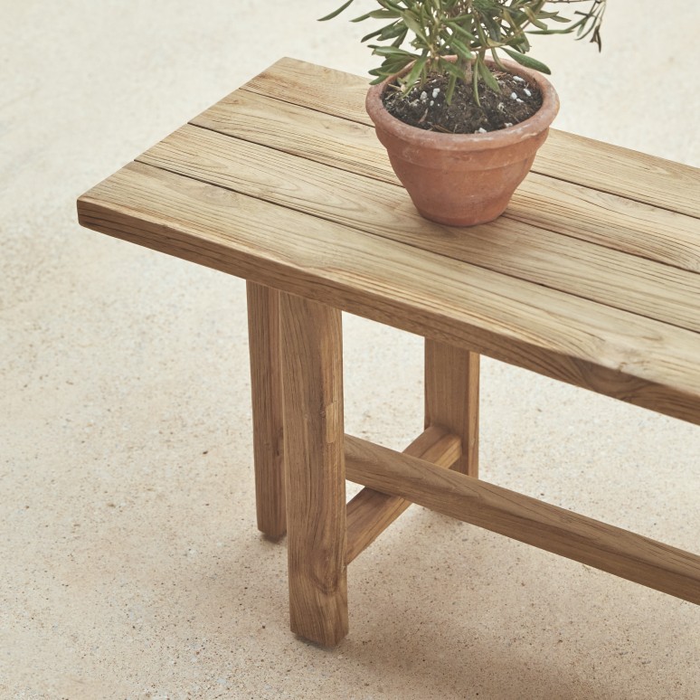 Antonia - Recycled solid teak garden set, 6 seats