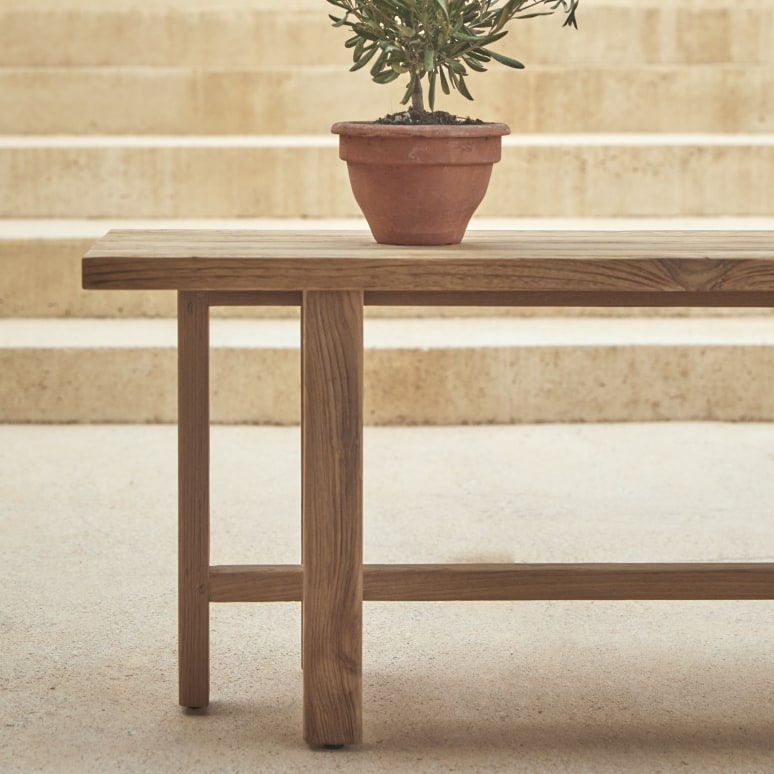 Antonia - Gartenmöbel-Set aus massivem, recyceltem Teakholz, 6 Personen