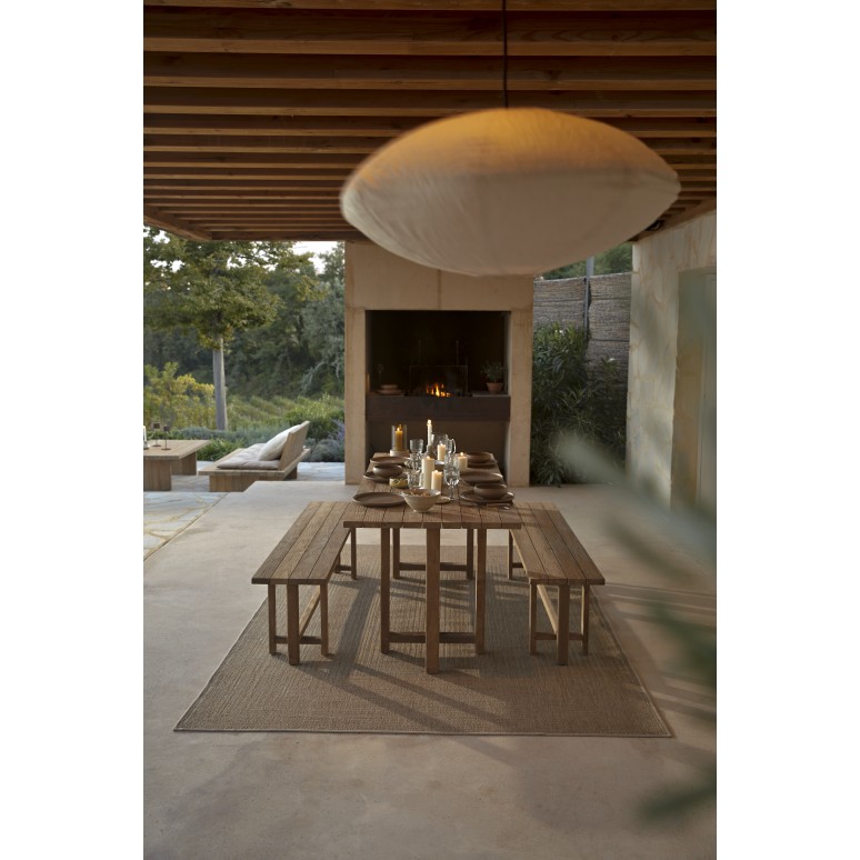 Antonia - Recycled solid teak garden bench