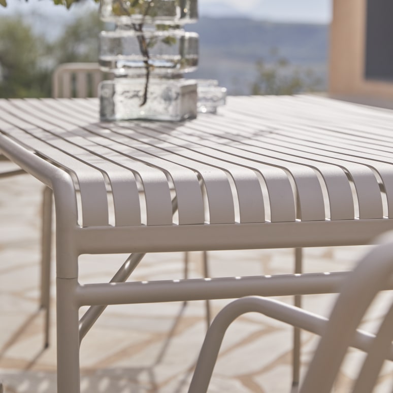 Gaby - Ensemble de jardin en métal cream 4 places