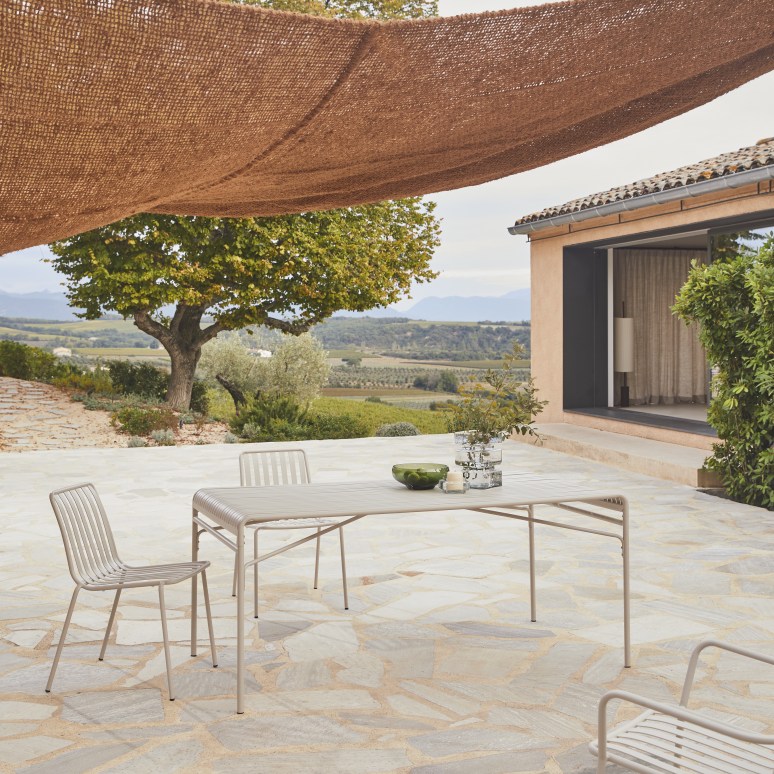 Gaby - Cream metal garden armchair