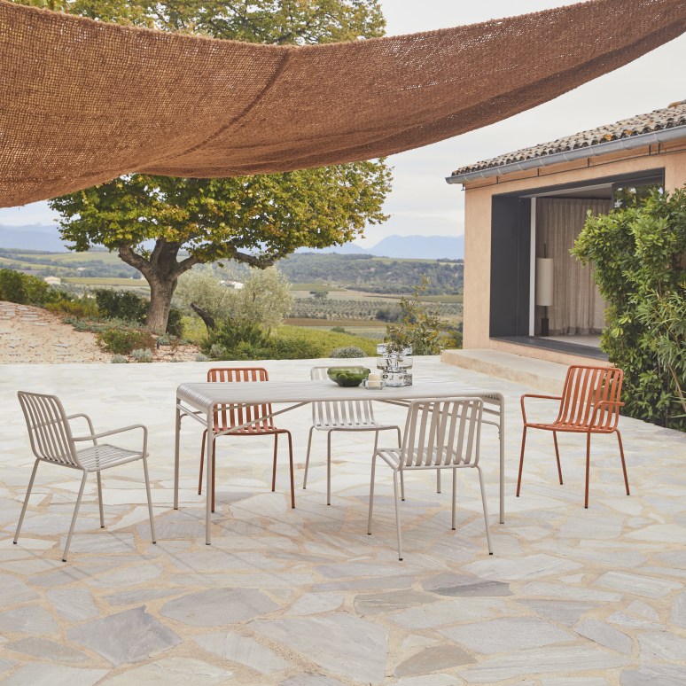 Gaby - Cream metal garden armchair