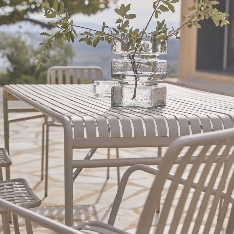 Gaby - Fauteuil de jardin en métal cream