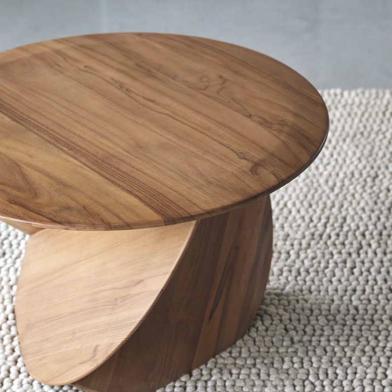 Gonzague - Table basse en teck massif, petit modèle