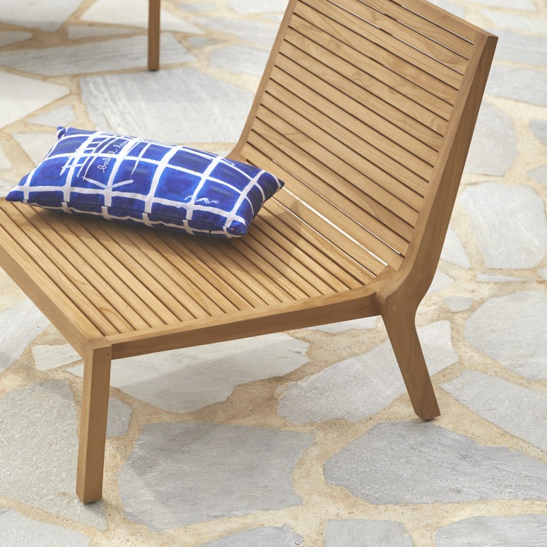 Teo - Poltrona da giardino in teak massello