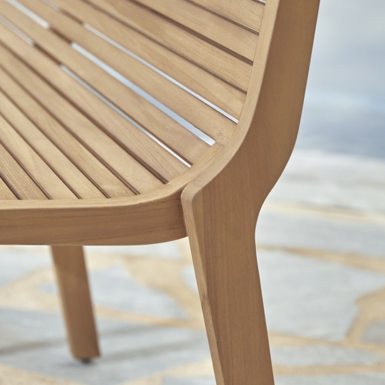 Teo - Banc de jardin en teck massif 2 places