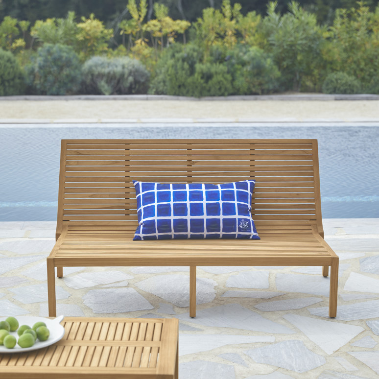 Teo - Set di mobili da giardino in teak massello 3 posti