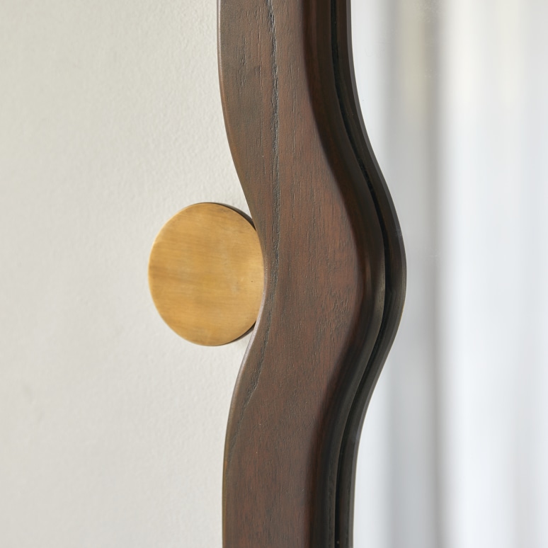 Agate - Mindi wood mirror 80x50 cm