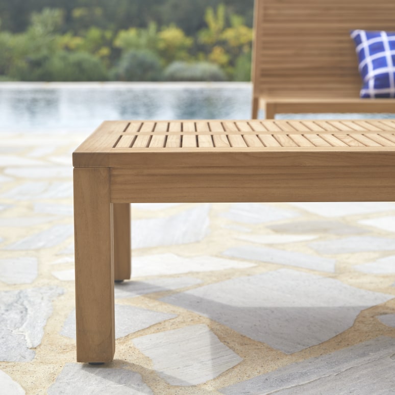 Teo - Tavolino da giardino in teak massello