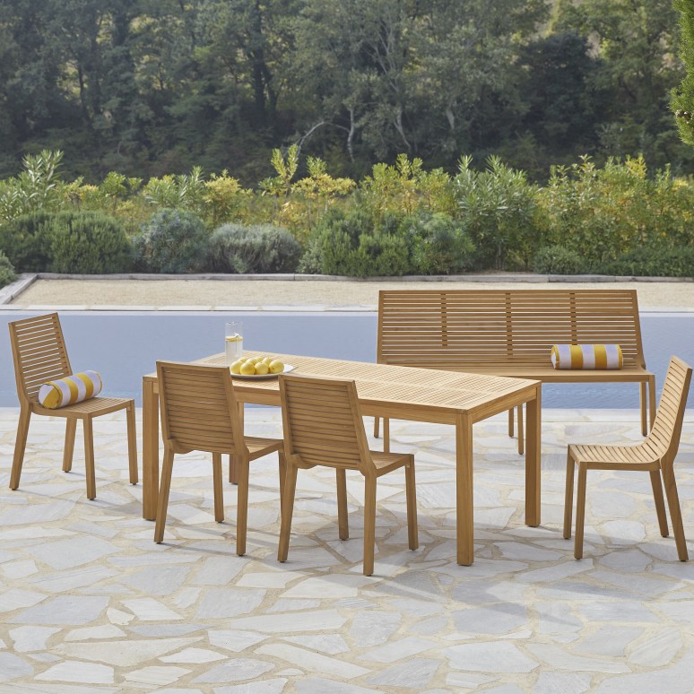 Teo - Garden set in solid teak - 6 seats