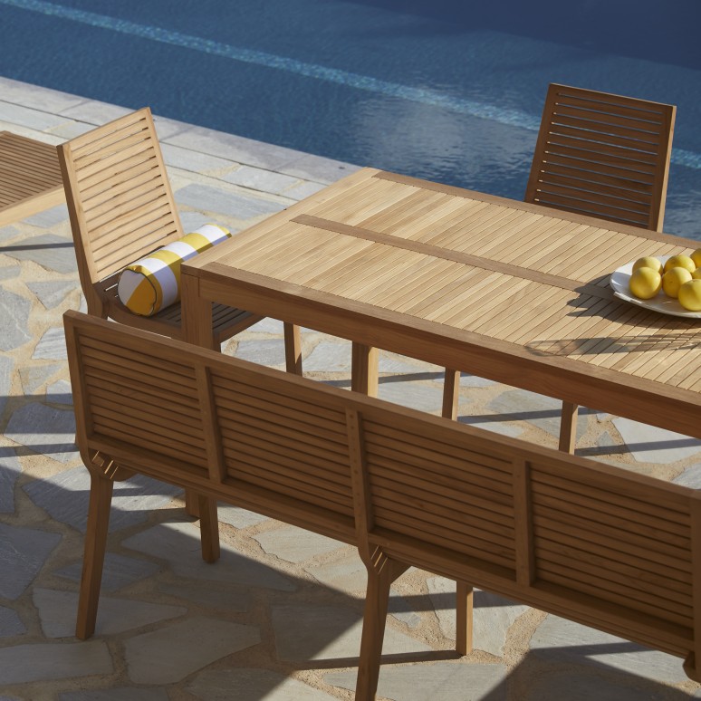 Téo - Garden set in solid teak - 6 seats