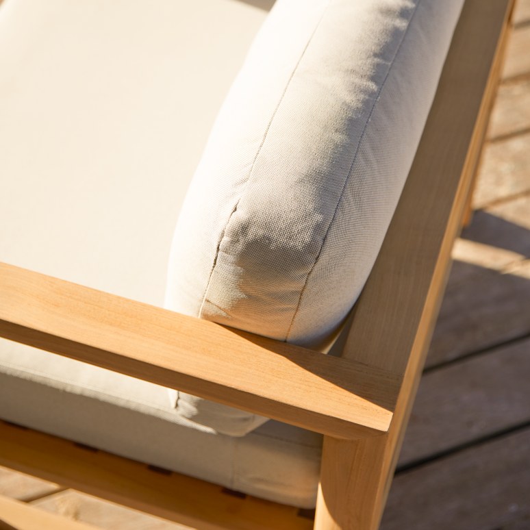 Noah - Fauteuil de jardin en teck massif