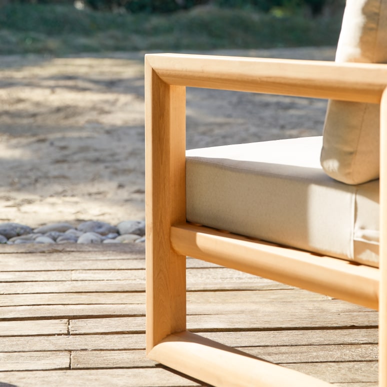 Noah - Poltrona da giardino in teak massello