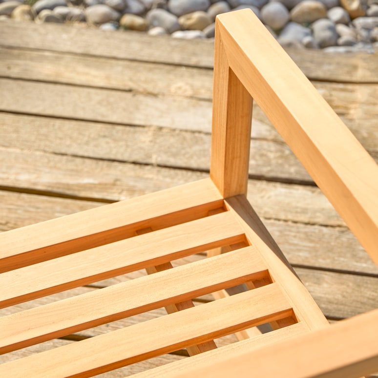 Noah - Fauteuil de jardin en teck massif