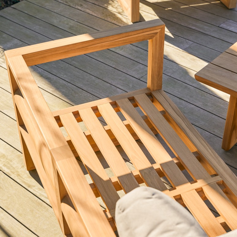 Noah - 3-zits tuinbank in massief teak