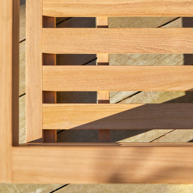 Noah - Panca da giardino a 3 posti in teak massello