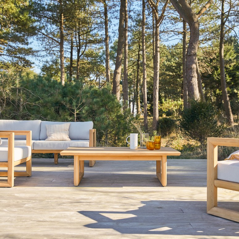 Noah - Tavolino da giardino in teak massello