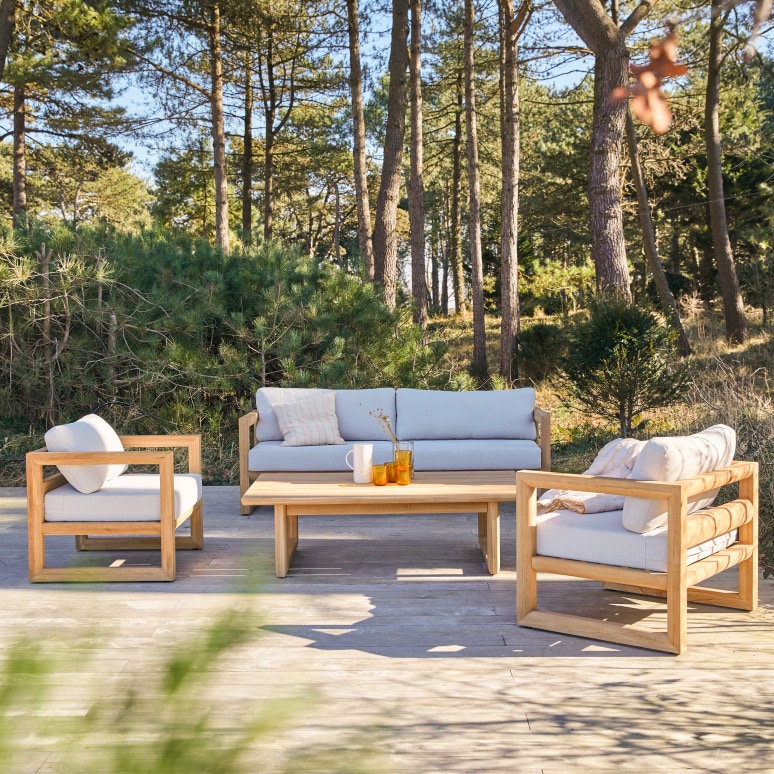 Noah - Loungetafel in massief teak