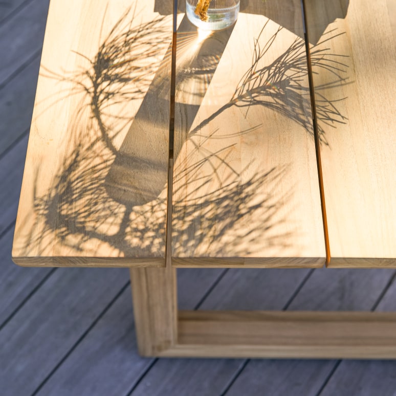 Noah - Table de jardin en teck massif 8-10 pers