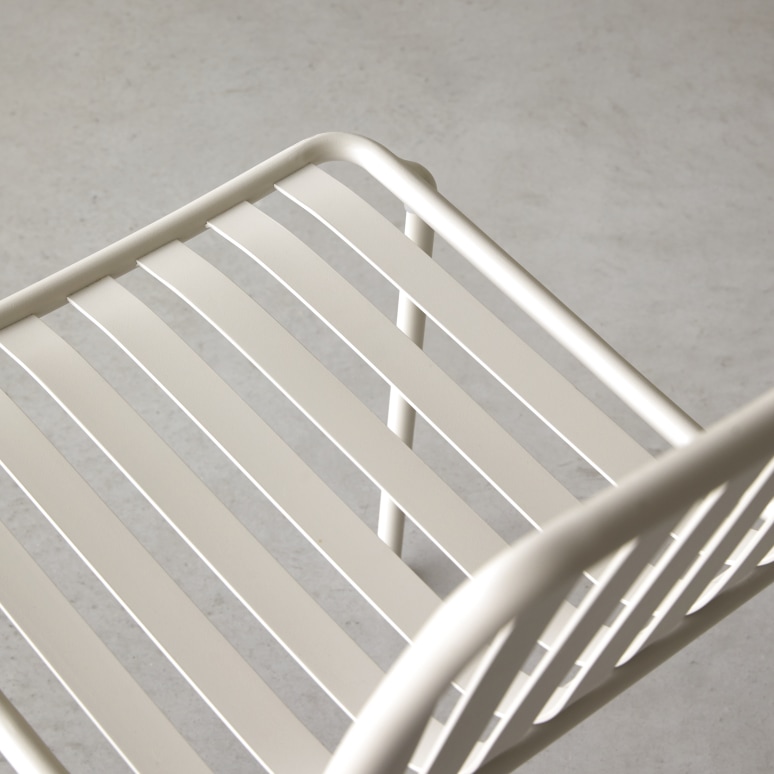 Gaby - Chaise en métal cream