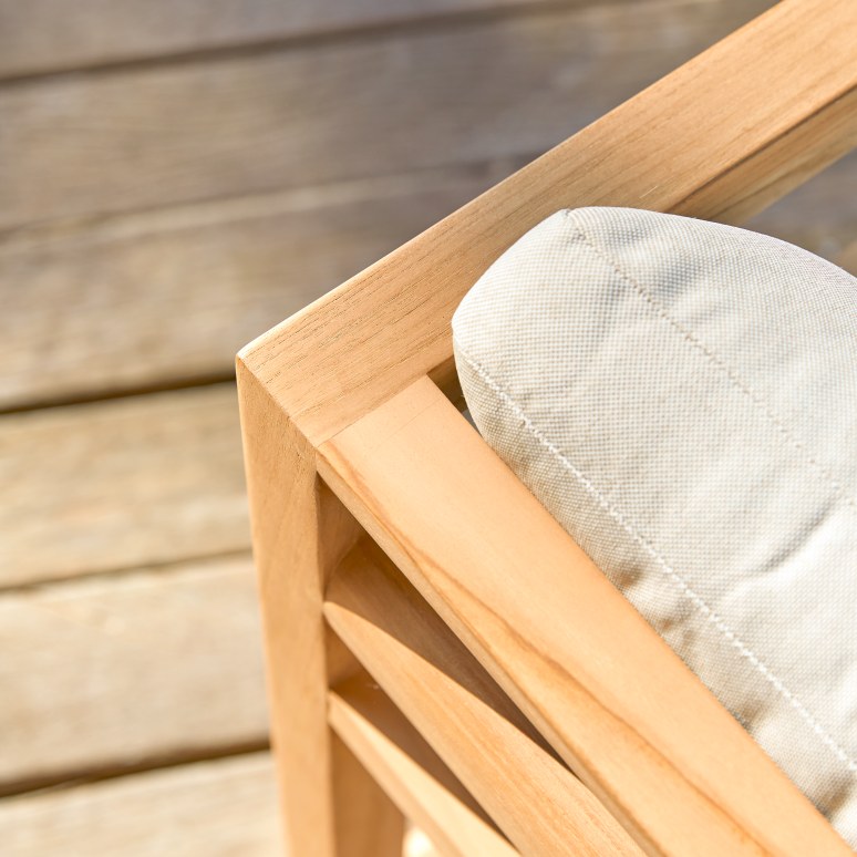 Noah - Chaise de jardin en teck massif