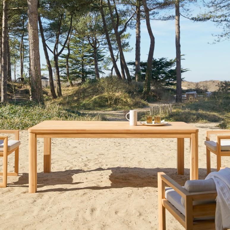 Leon - Tuintafel in massief teak 6-8 pers