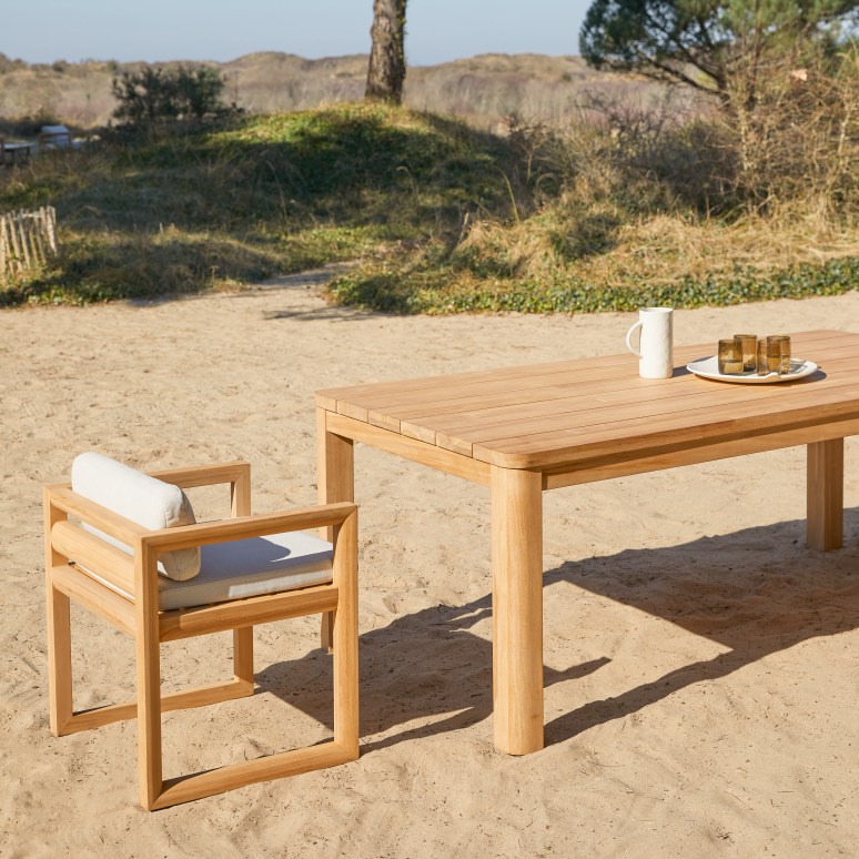 Leon - Tuintafel in massief teak 6-8 pers