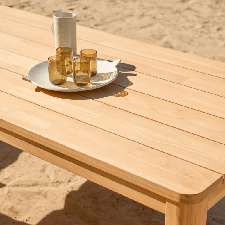 Leon - Garden table in solid teak for 6–8 people