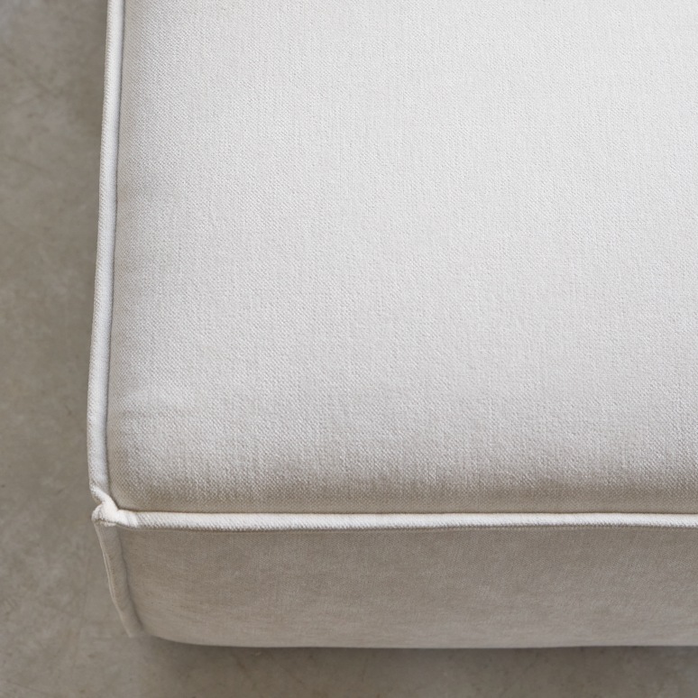 Dario - Sillón modulable de tela beis