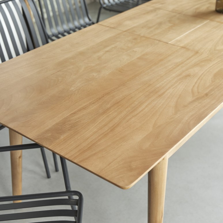 Cloé - Solid Mango Wood Extendable Table for 6 to 8 people