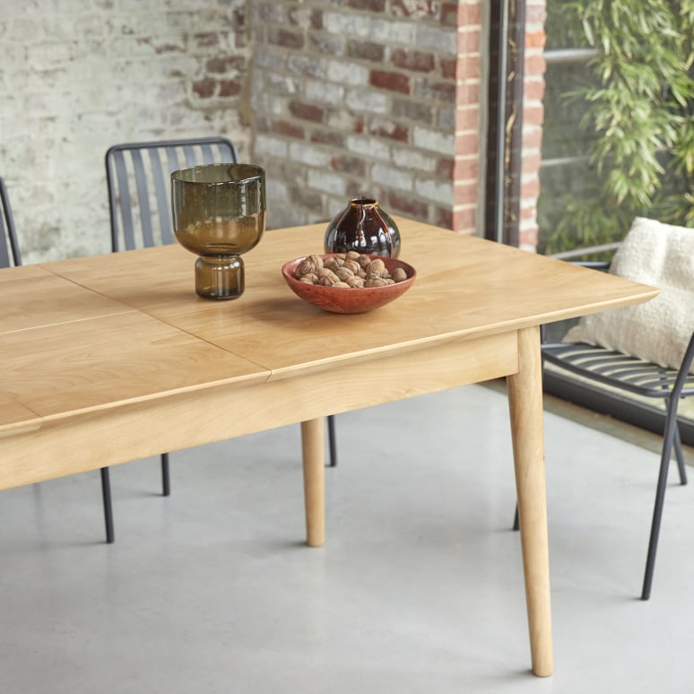 Cloé - Ausziehbarer Tisch aus massivem Mangoholz, 6–8 Pers.