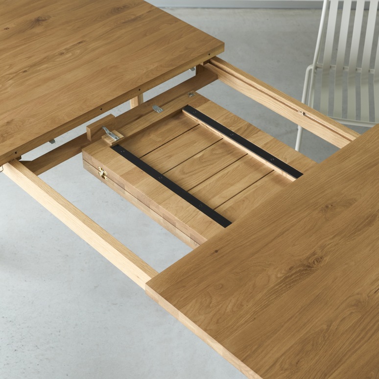 Maia - Mesa extensible de roble macizo para 6-12 personas