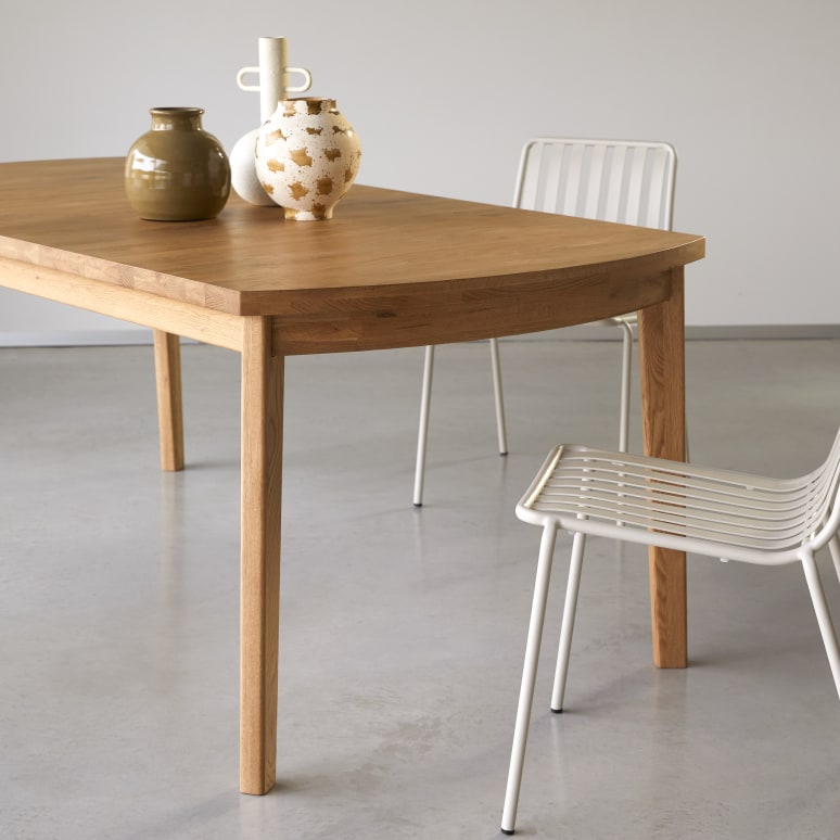 Maia -  Solid Oak Extendable Table for 6 to 12 people