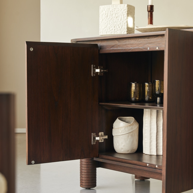 Leandro - Mindi wood sideboard 160 cm