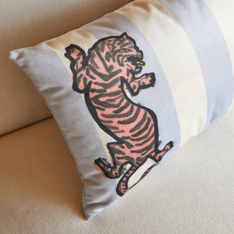 Féline - Coussin français 68x40 cm