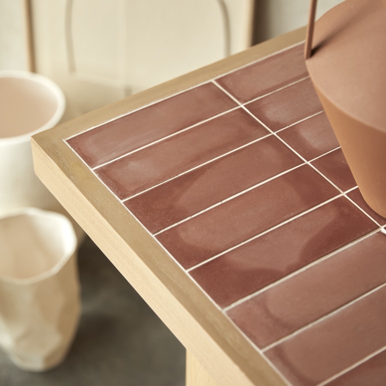 Karel - Consolle in mindi e ceramica