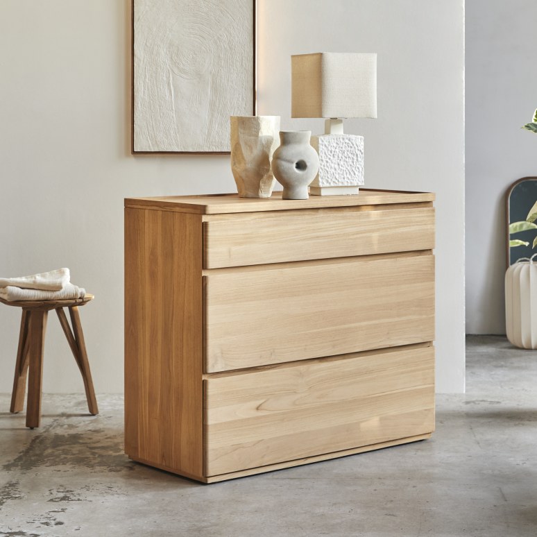 Nino - Commode en teck massif