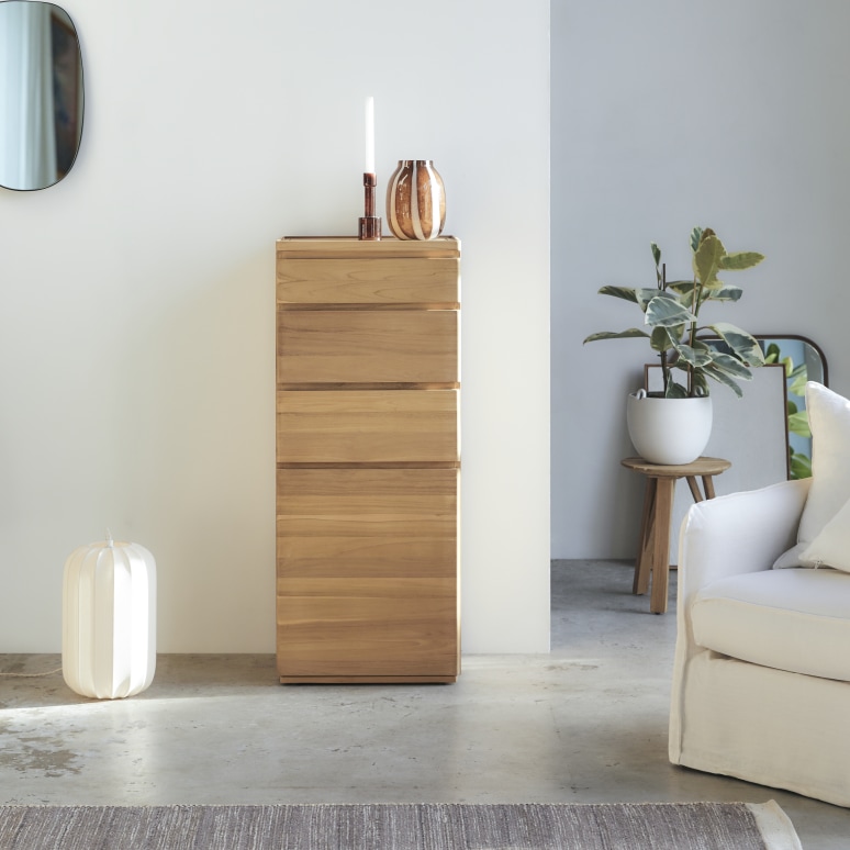 Nino - Chiffonier in solid teak