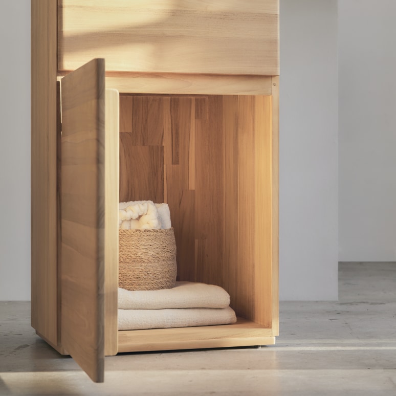 Nino - Colonna in teak massello