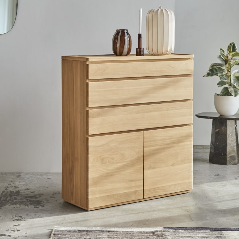 Nino - Credenza in teak massello 110 cm