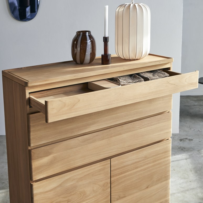 Nino - Credenza in teak massello 110 cm