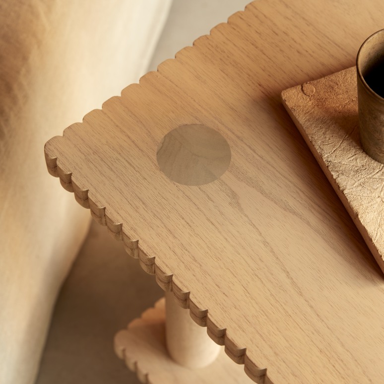 Mollie - Bedside table in mindi wood