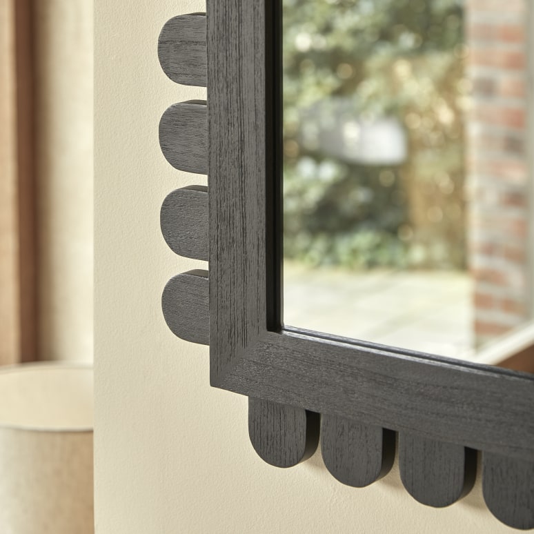 Luca - Mindi wood mirror 75x75 cm