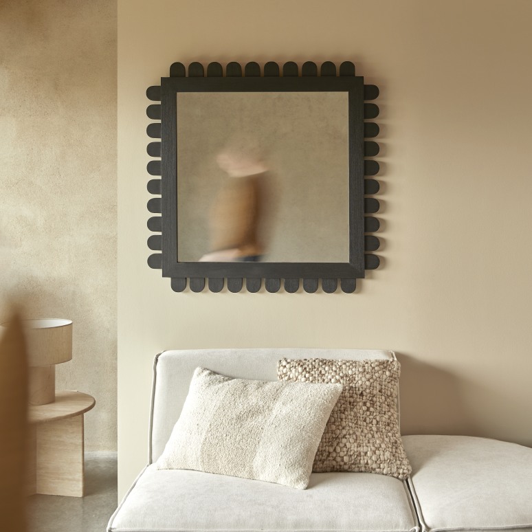 Luca - Mindi wood mirror 92x92 cm